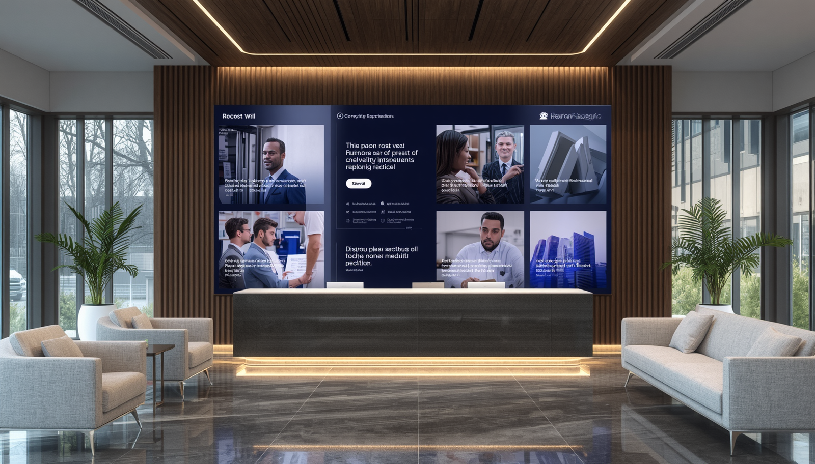 Corporate LED panelen Novosonic